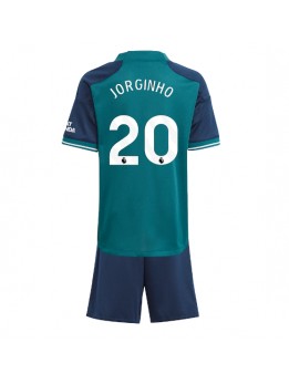 Arsenal Jorginho Frello #20 Ausweichtrikot für Kinder 2023-24 Kurzarm (+ Kurze Hosen)